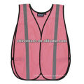 Pink mesh reflective safety vests